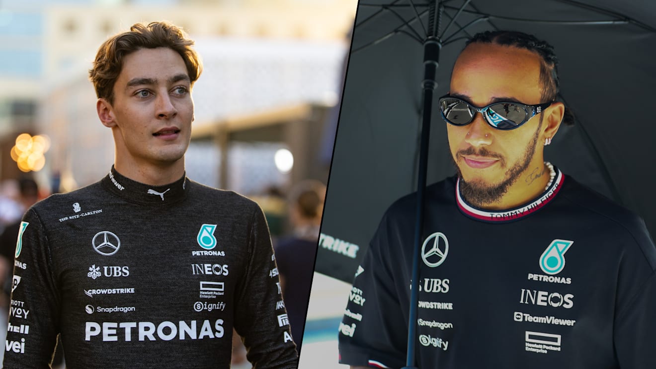 ‘We’ve got to be realistic’ – Russell ‘surprised’ by Baku podium as Hamilton left ‘impressed’ by rookies